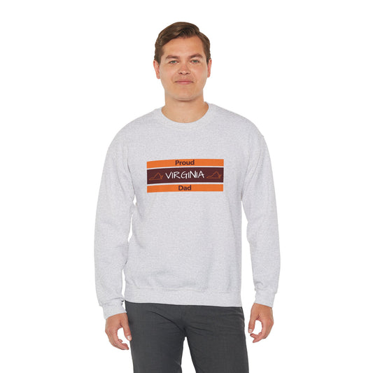 Proud Virginia Dad Crewneck Sweatshirt