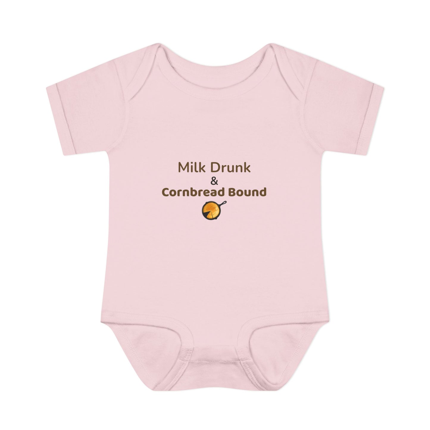 Milk Drunk & Cornbread Bound Baby Onesie – Funny Appalachian Baby Gift  👉 Hits: