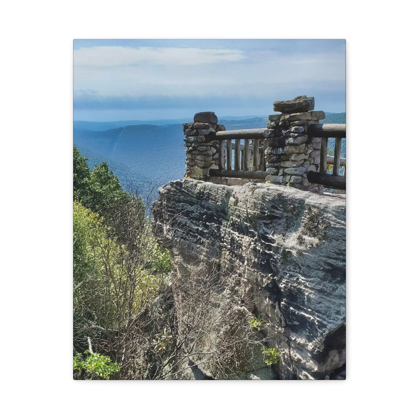 Coopers Rock in West Virginia Matte Canvas