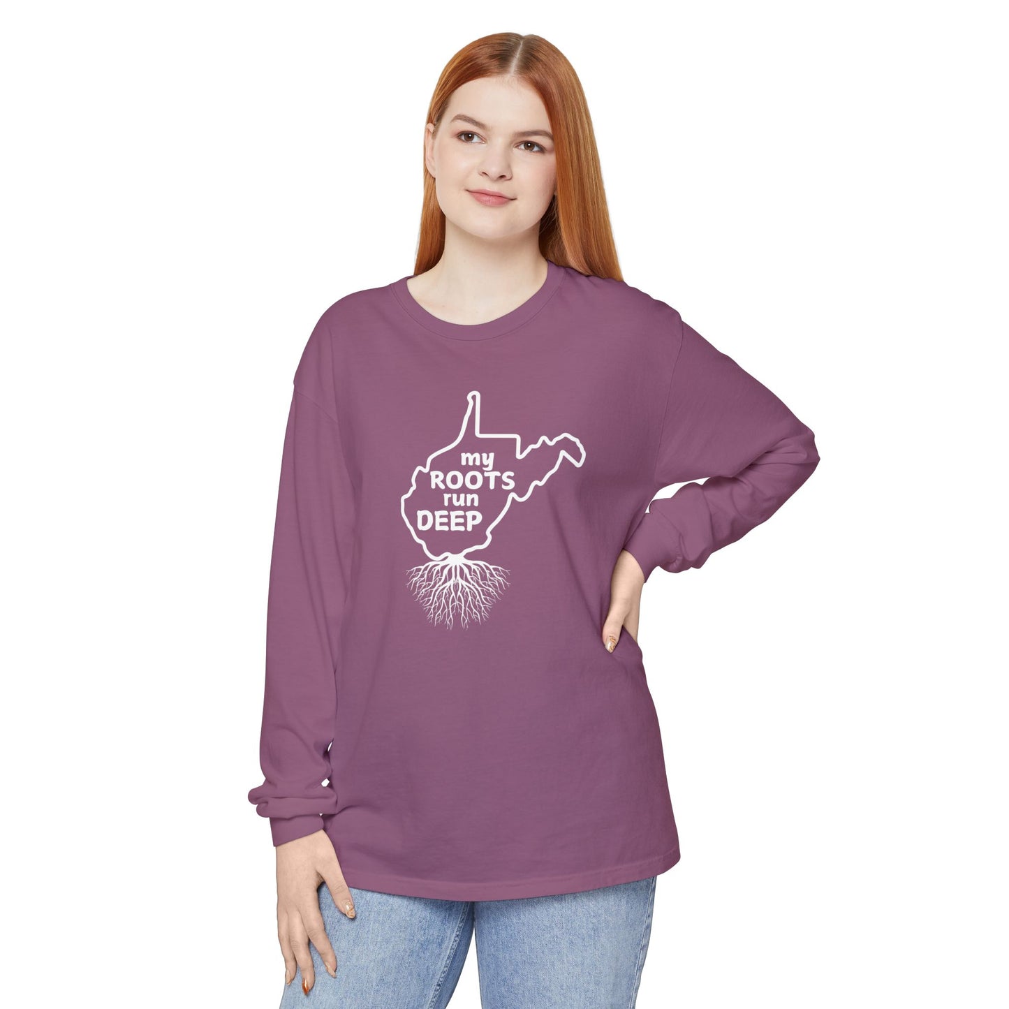 West Virginia My Roots Run Deep Long-sleeved T-shirt