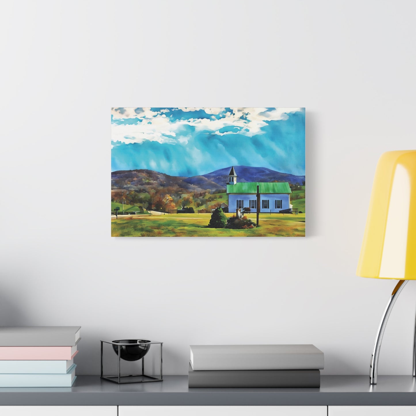 Edray Church, Est. 1883 – Appalachian Landmark on Canvas