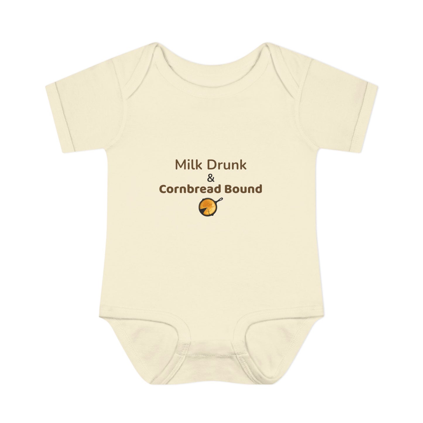 Milk Drunk & Cornbread Bound Baby Onesie – Funny Appalachian Baby Gift  👉 Hits: