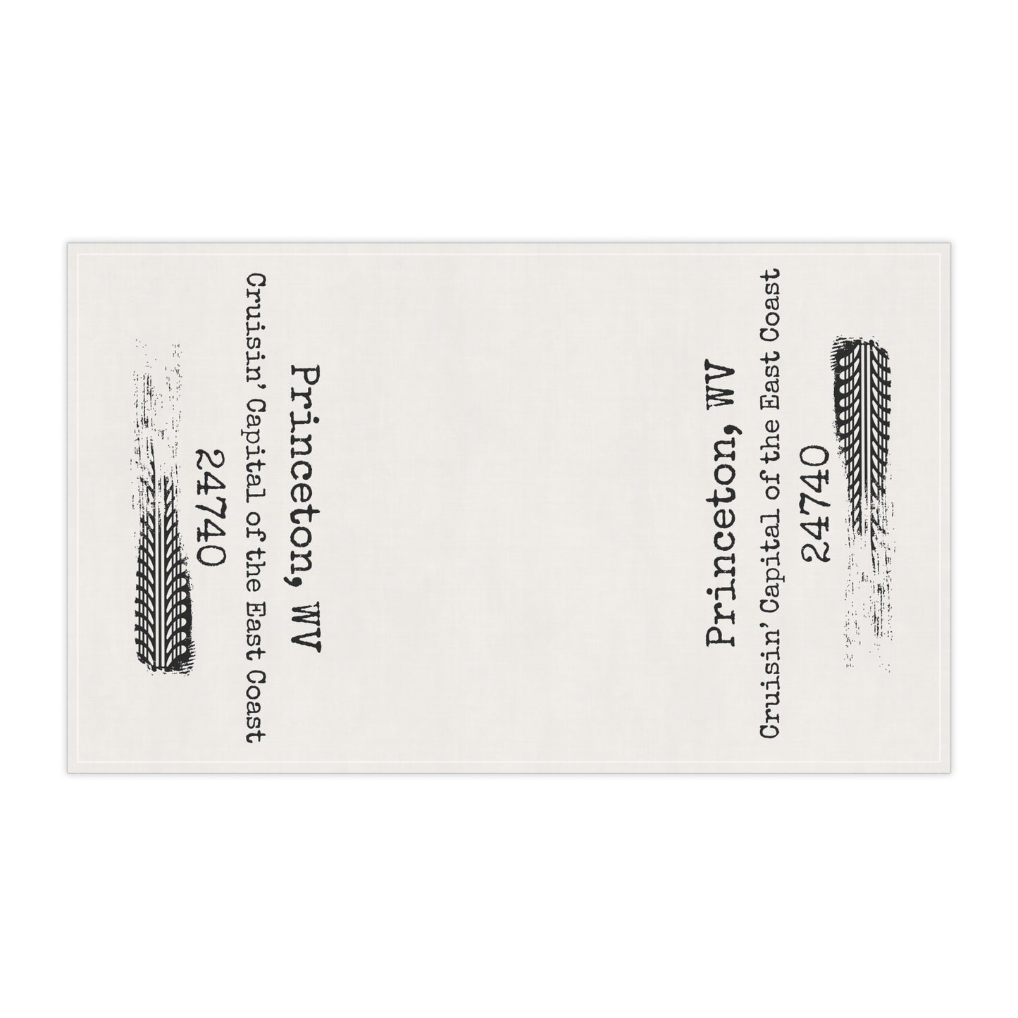 Princeton WV Tea Towel | Cruisin’ Capital of the East Coast | Mercer Street 24740 Kitchen Towel | West Virginia Gift | Appalachian Dish Towel | Cotton Twill 18x30