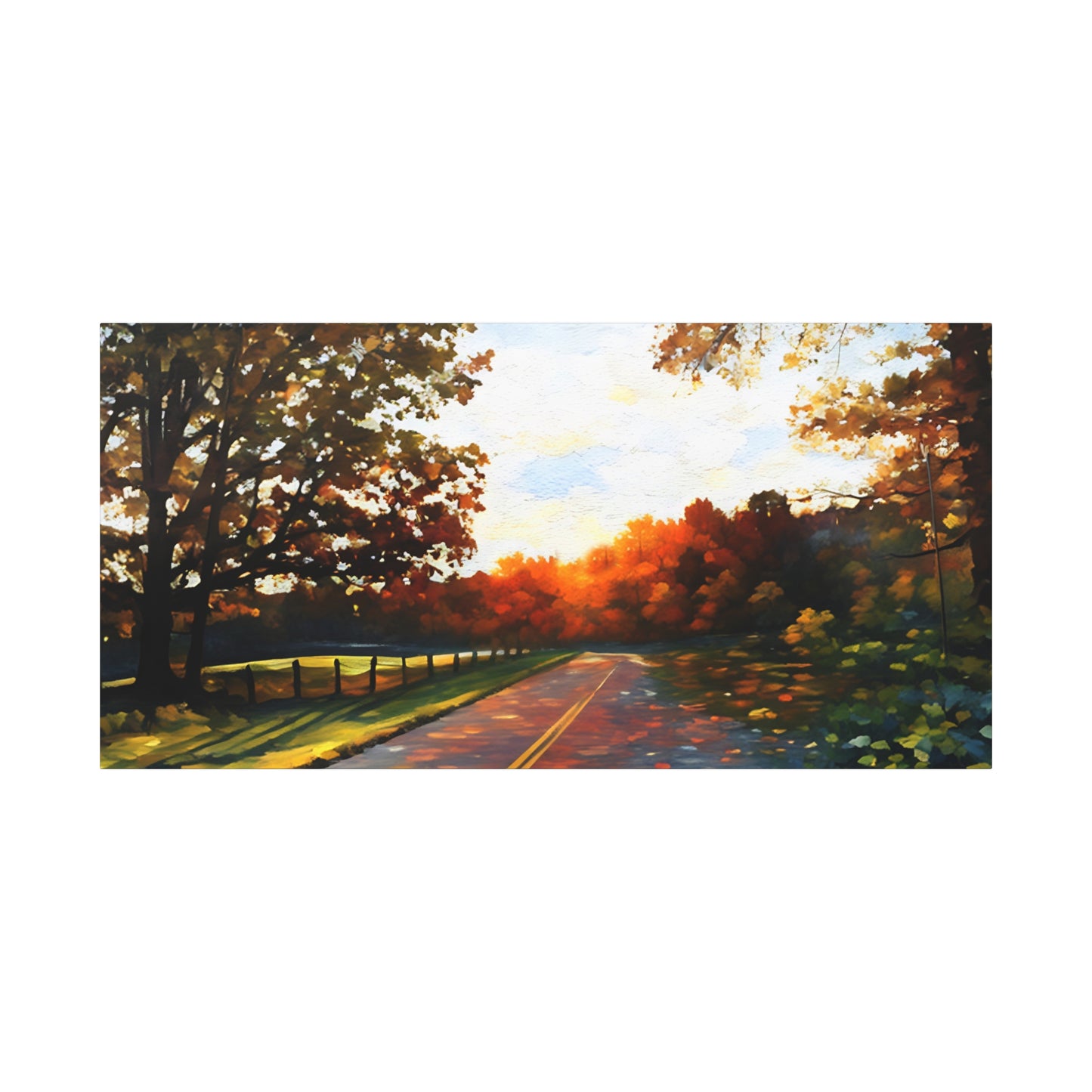 Blue Ridge Parkway Watercolor Canvas | Appalachian Wall Art from 304 in the House