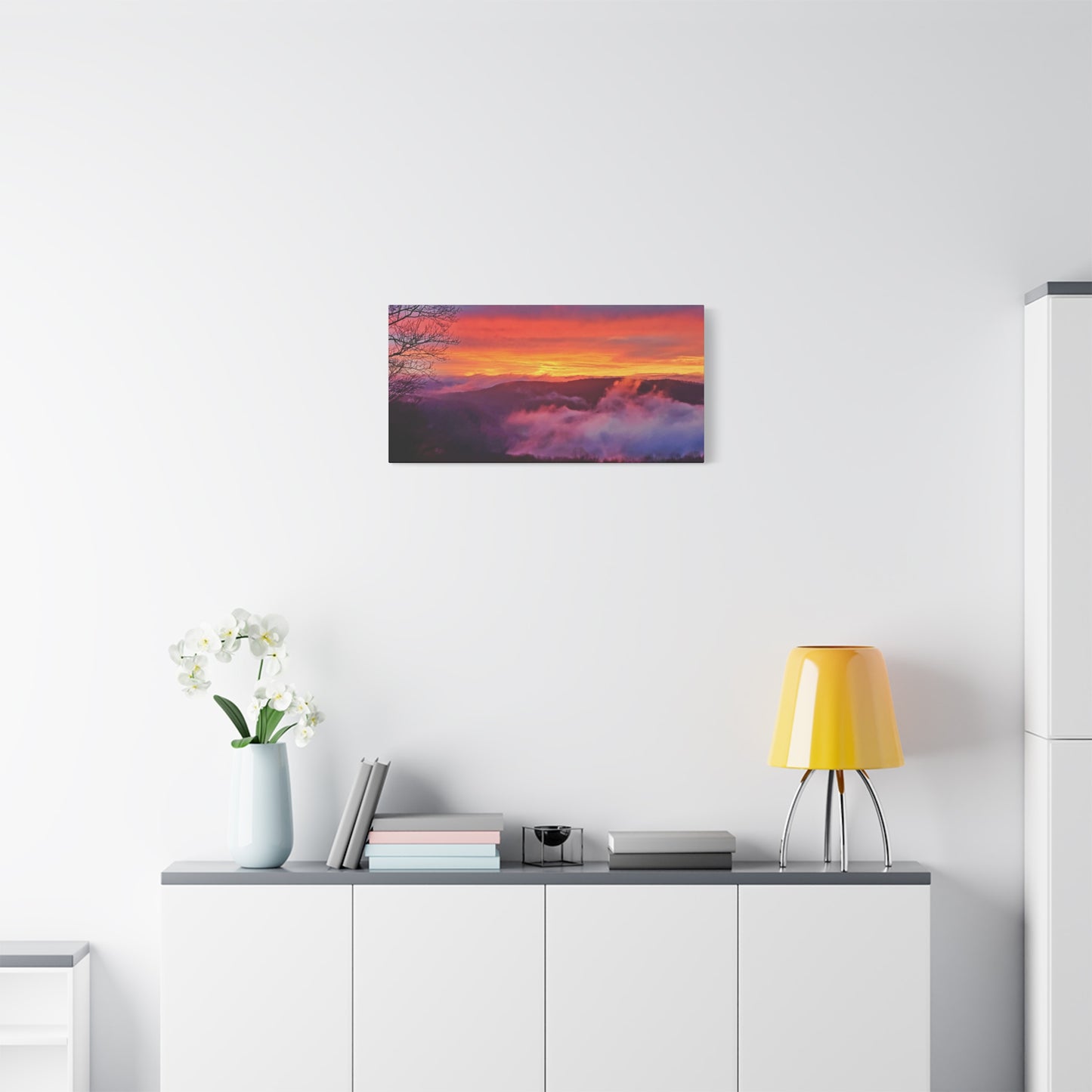 Pipestem, West Virginia Sunset Canvas Wall Art