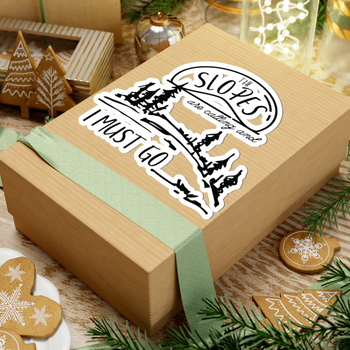 Ski Lovers Kiss-Cut Stickers