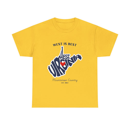 West Virginia Heavy Cotton Tee