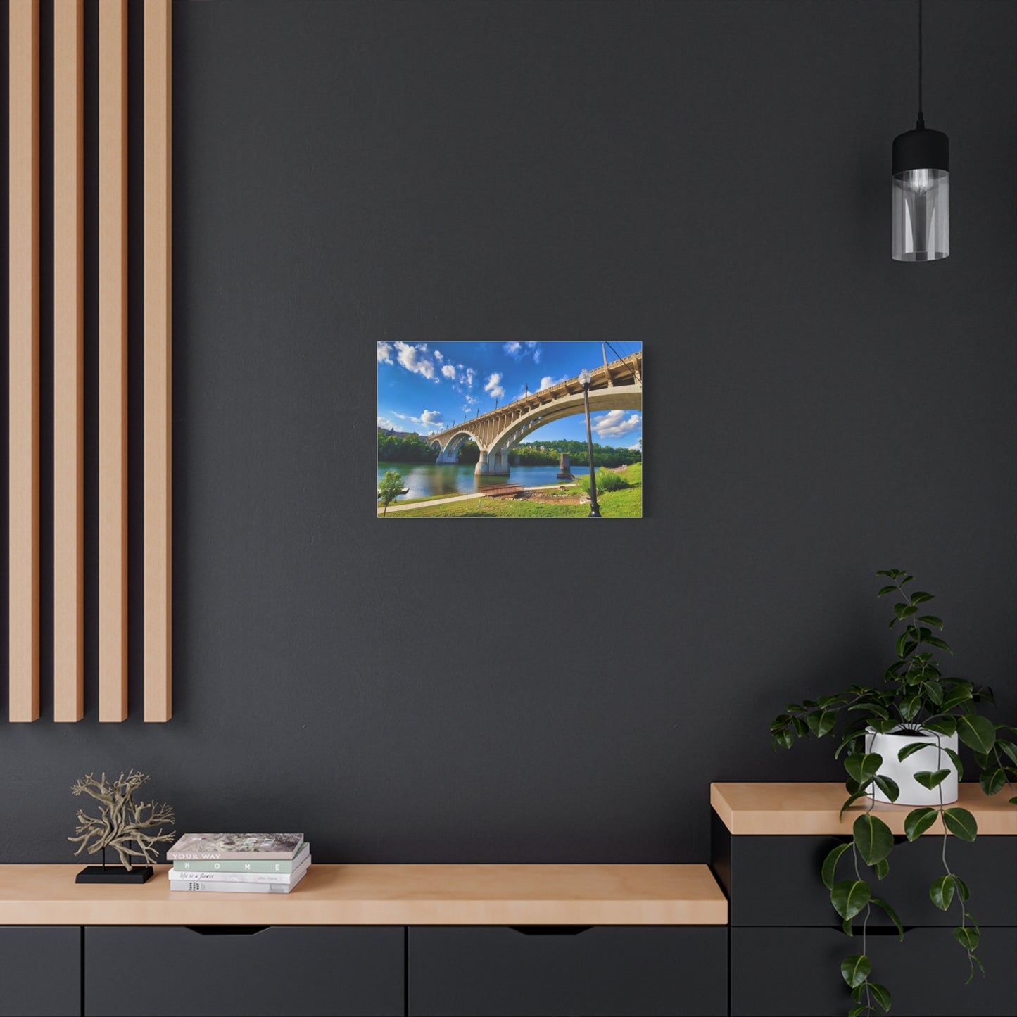 Million Dollar Bridge, Fairmont, West Virginia Matte Canvas