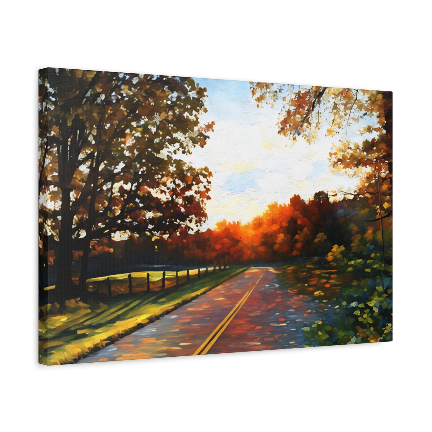 Blue Ridge Parkway Watercolor Canvas | Appalachian Wall Art from 304 in the House