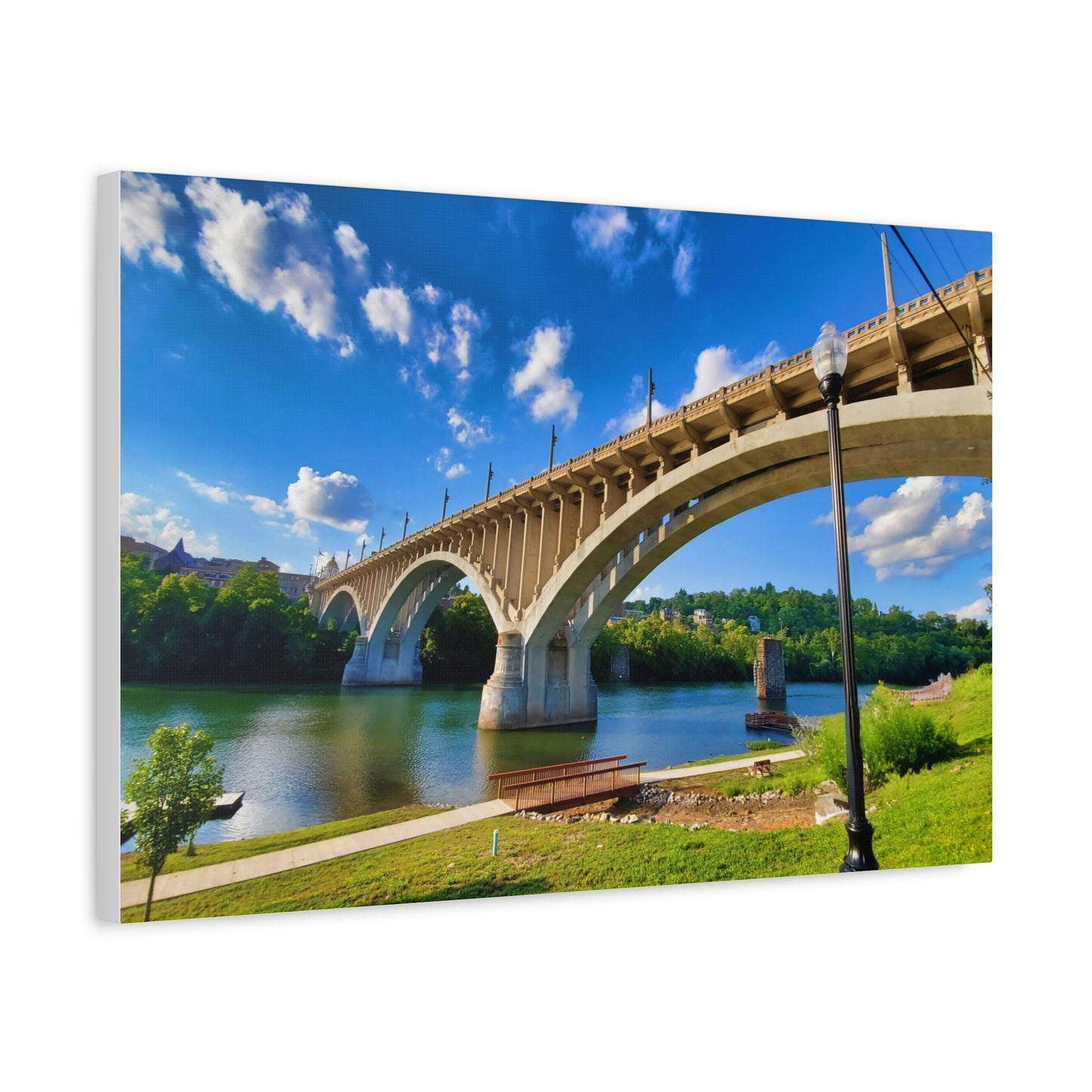 Million Dollar Bridge, Fairmont, West Virginia Matte Canvas