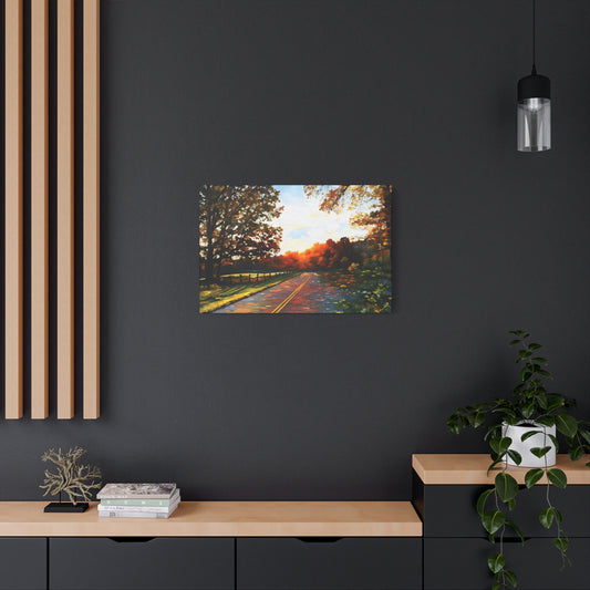 Blue Ridge Parkway Watercolor Canvas | Appalachian Wall Art from 304 in the House