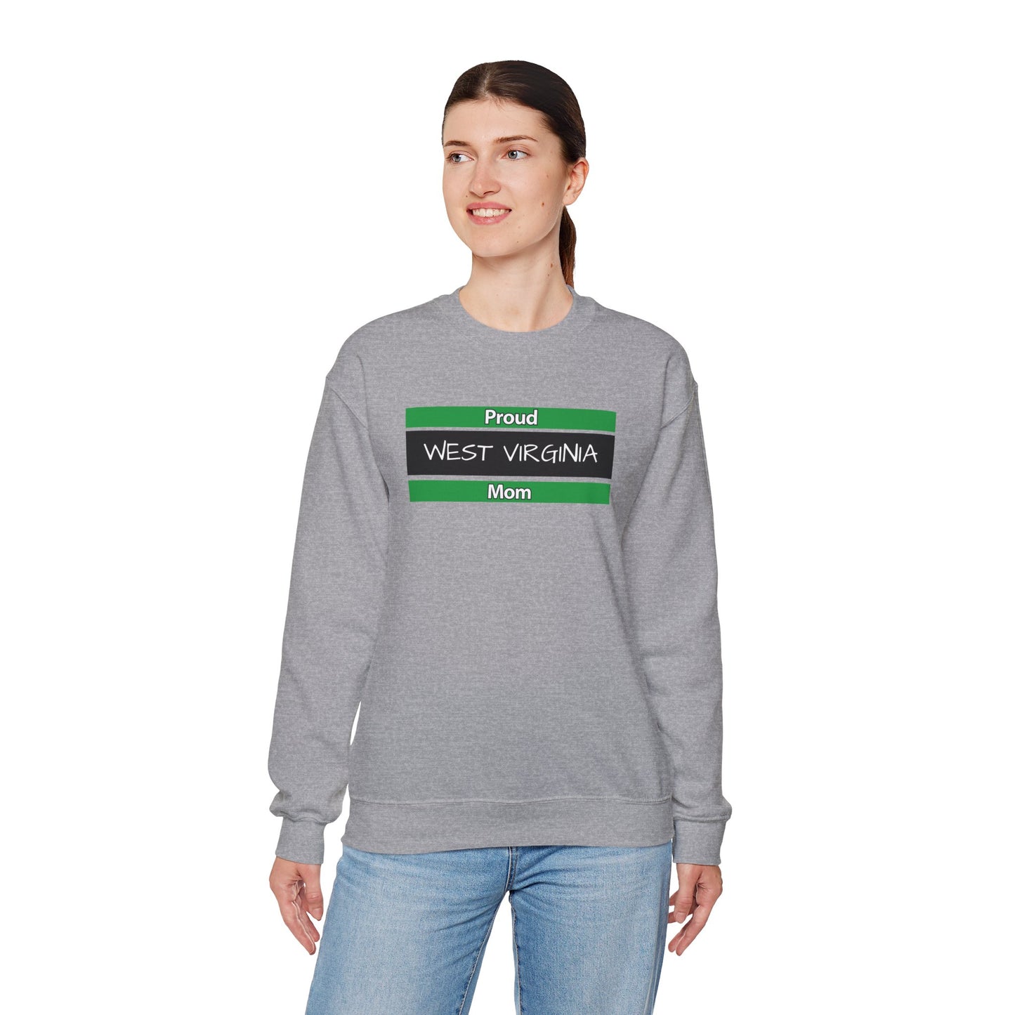 Proud West Virginia Mom Crewneck Sweatshirt