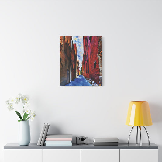 Wheeling West Virginia Alleyway – Near the Victoria Theater | Original Photo Turned Impressionistic Painting
