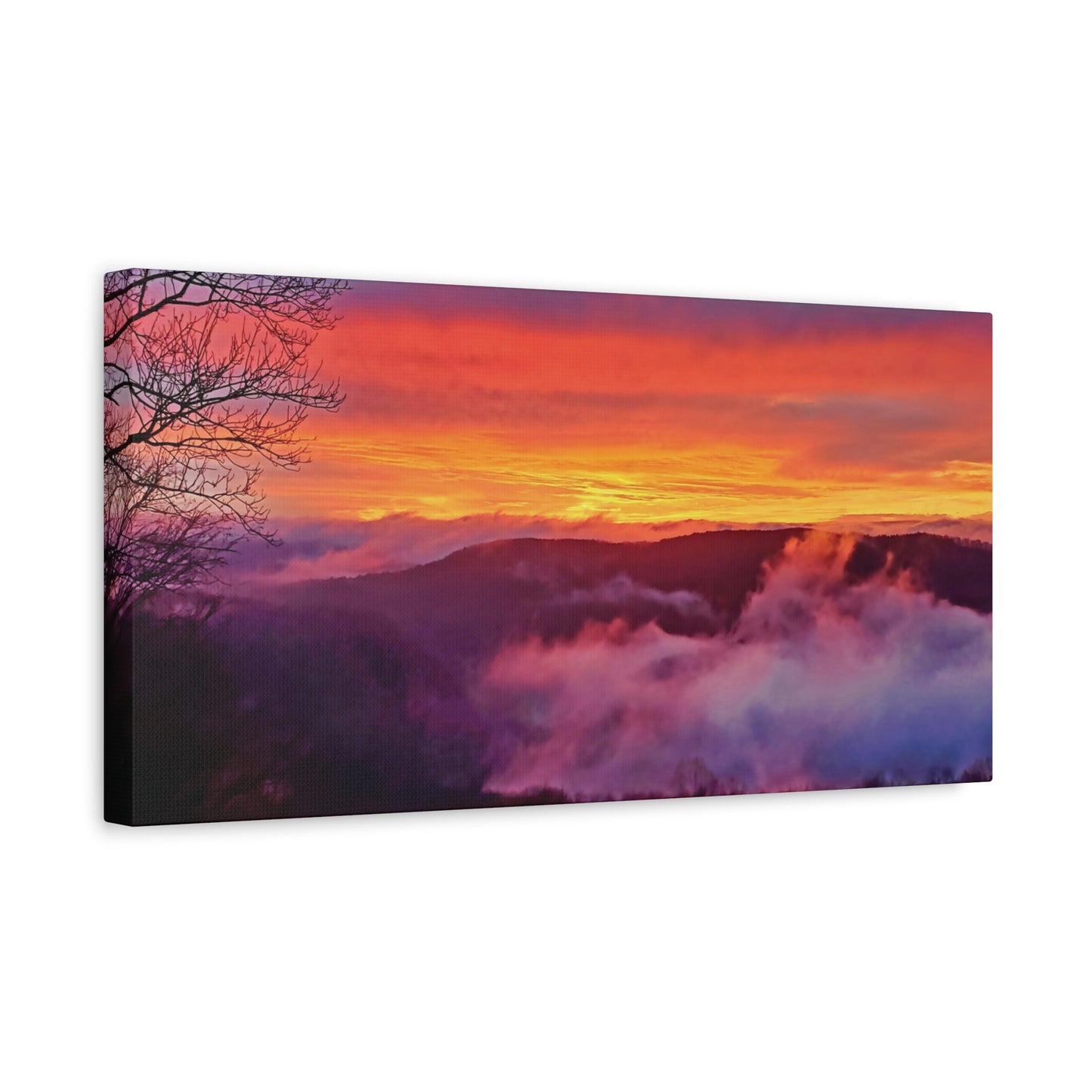 Pipestem, West Virginia Sunset Canvas Wall Art