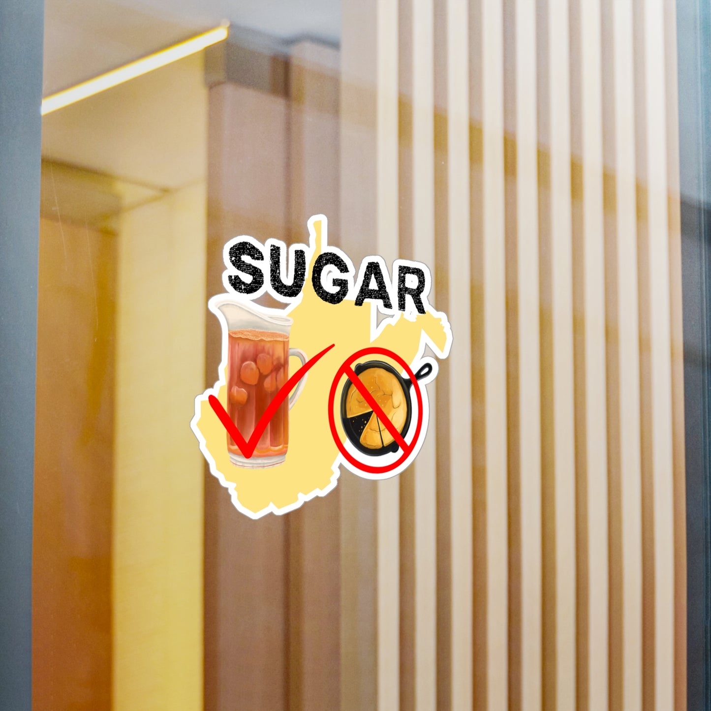 No Sugar in Cornbread Kiss-Cut Vinyl Decals