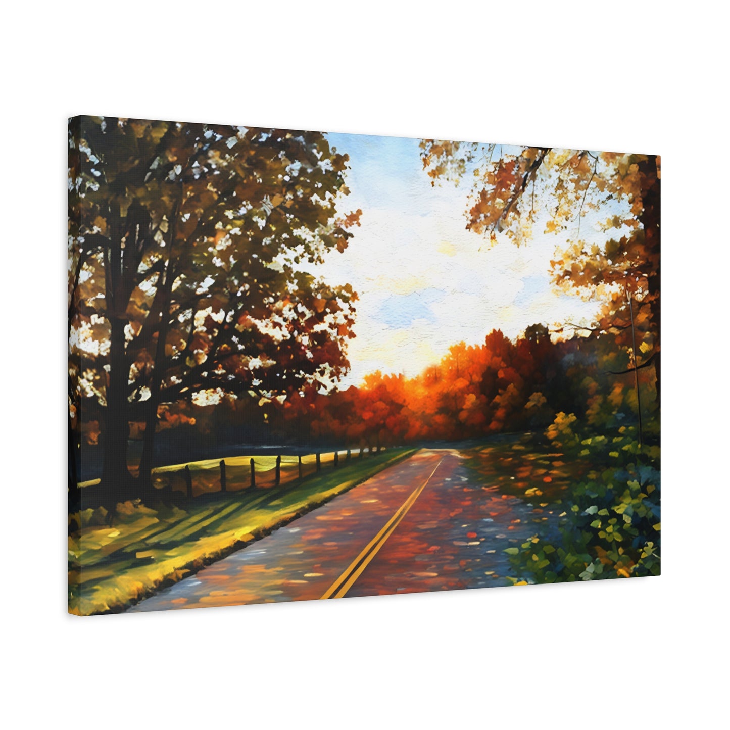 Blue Ridge Parkway Watercolor Canvas | Appalachian Wall Art from 304 in the House