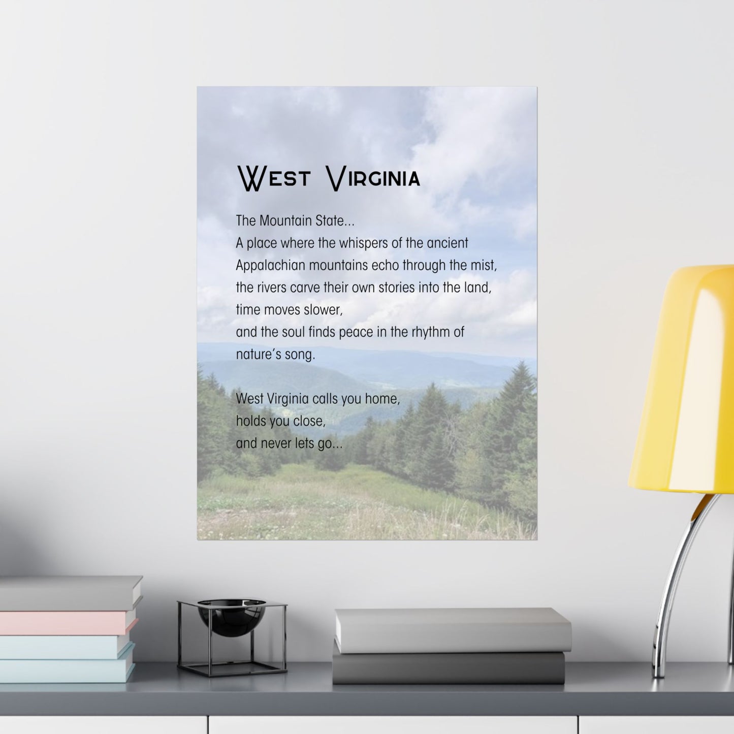 Snowshoe Mountain WV Poetry Poster