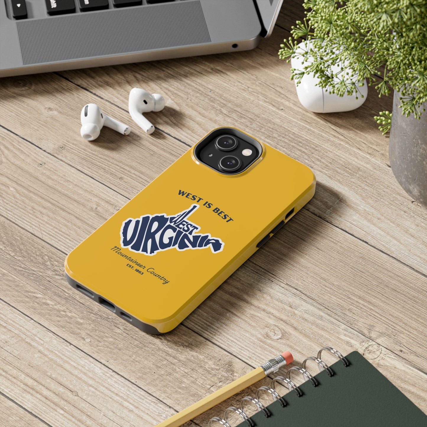 West Is Best Phone Case – Mountaineer Country WV Design