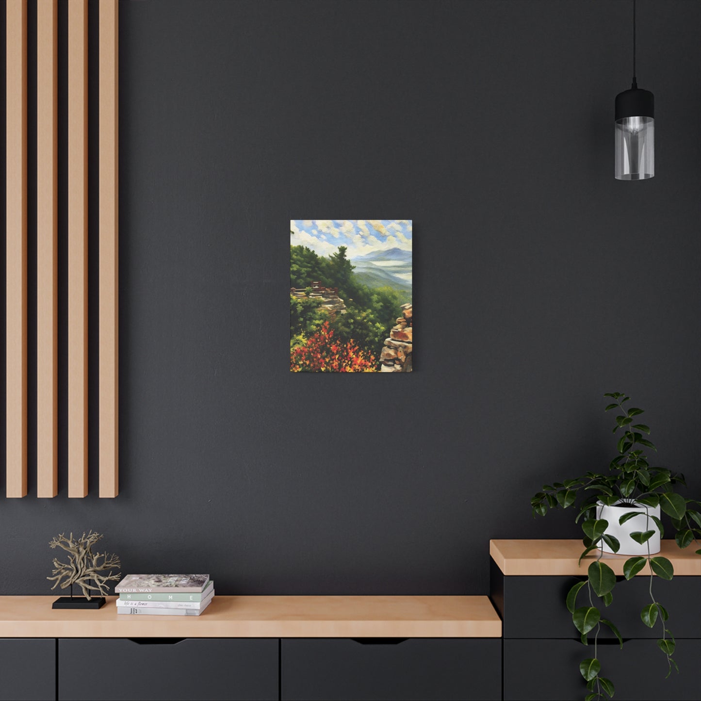 West Virginia Whispers from the Rock--Stretched Canvas Wall Art