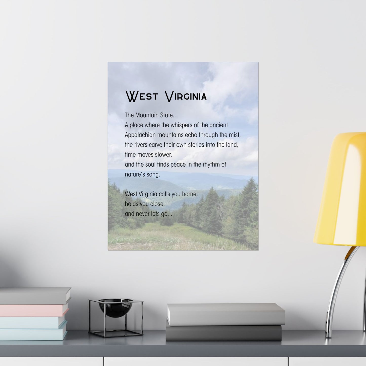 Snowshoe Mountain WV Poetry Poster