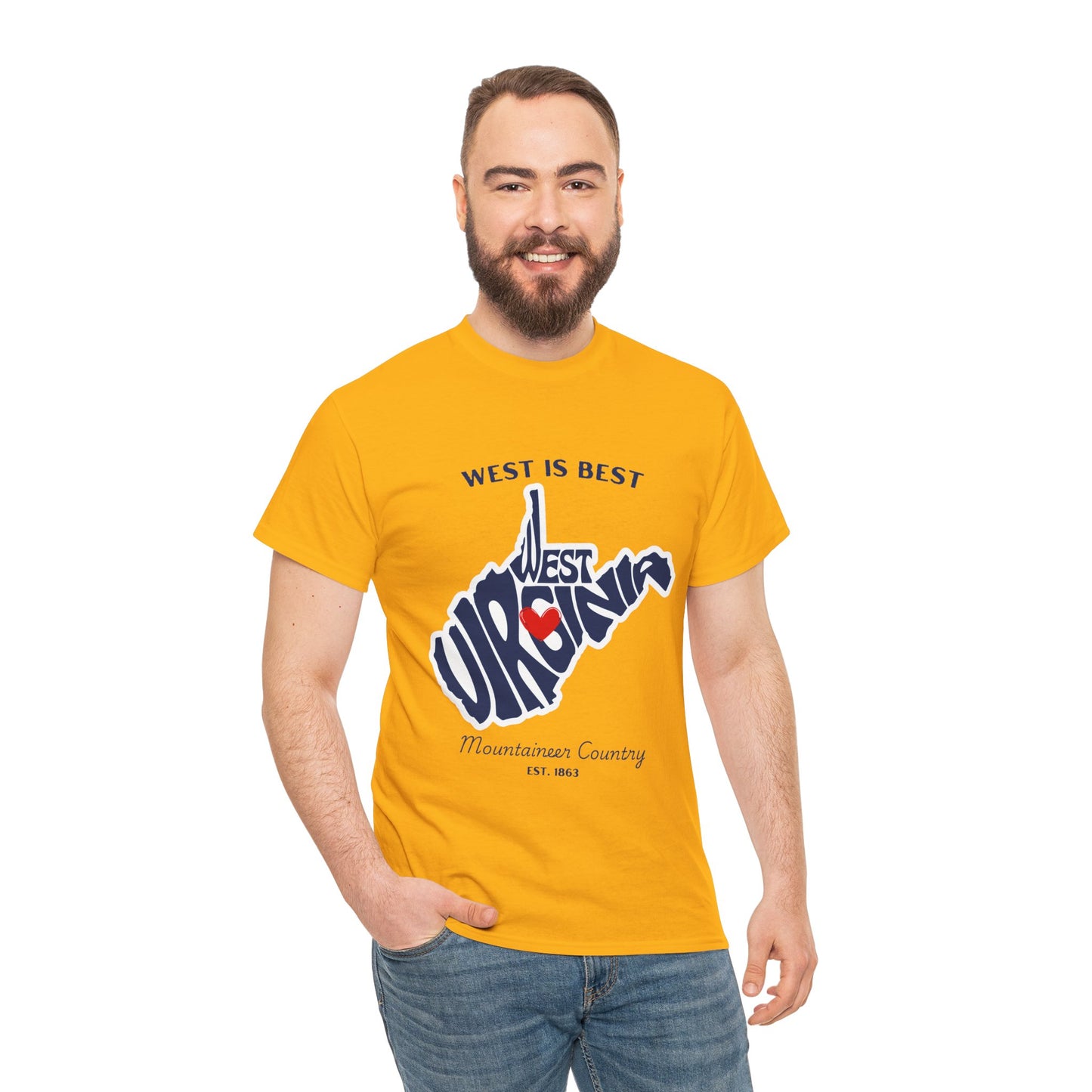 West Virginia Heavy Cotton Tee