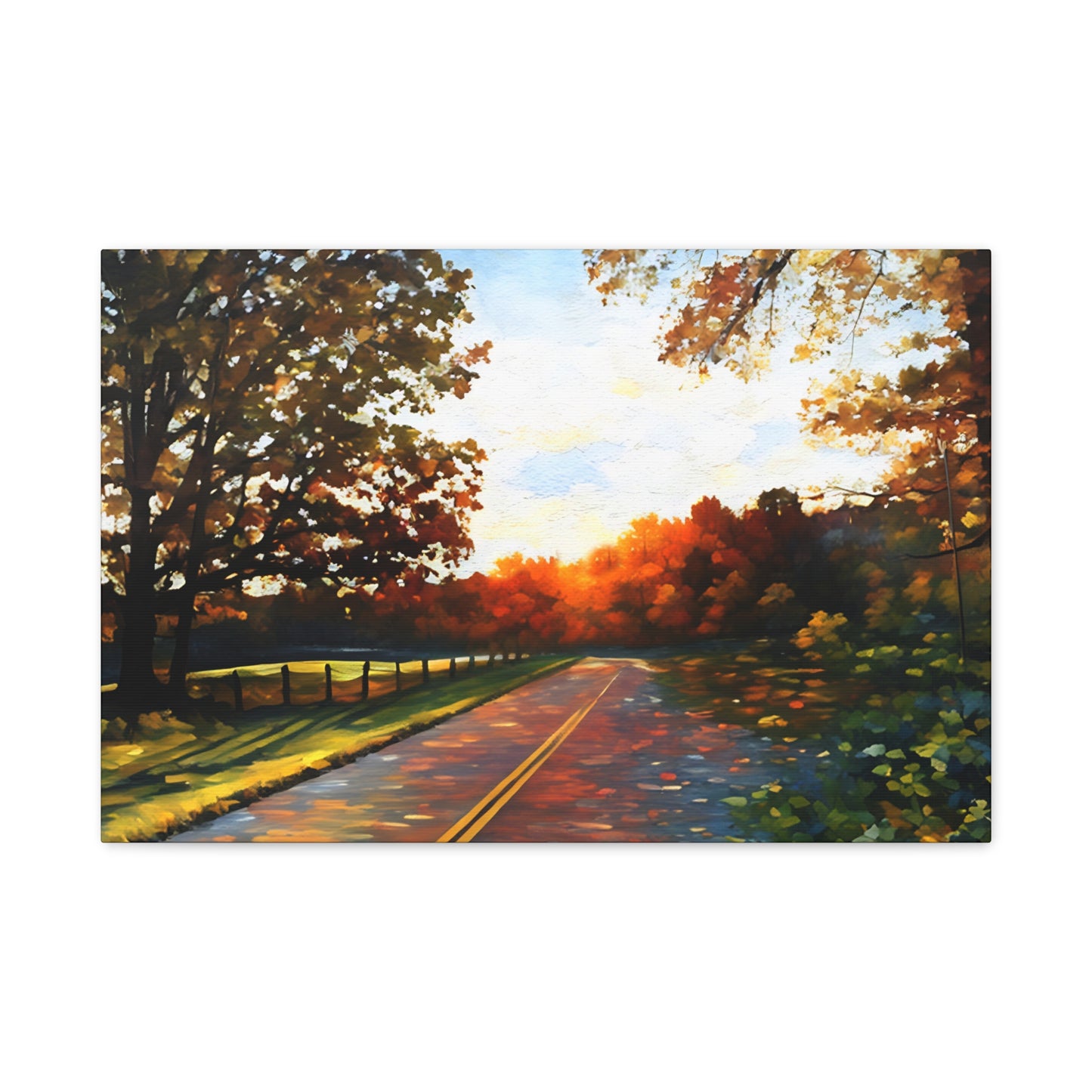 Blue Ridge Parkway Watercolor Canvas | Appalachian Wall Art from 304 in the House