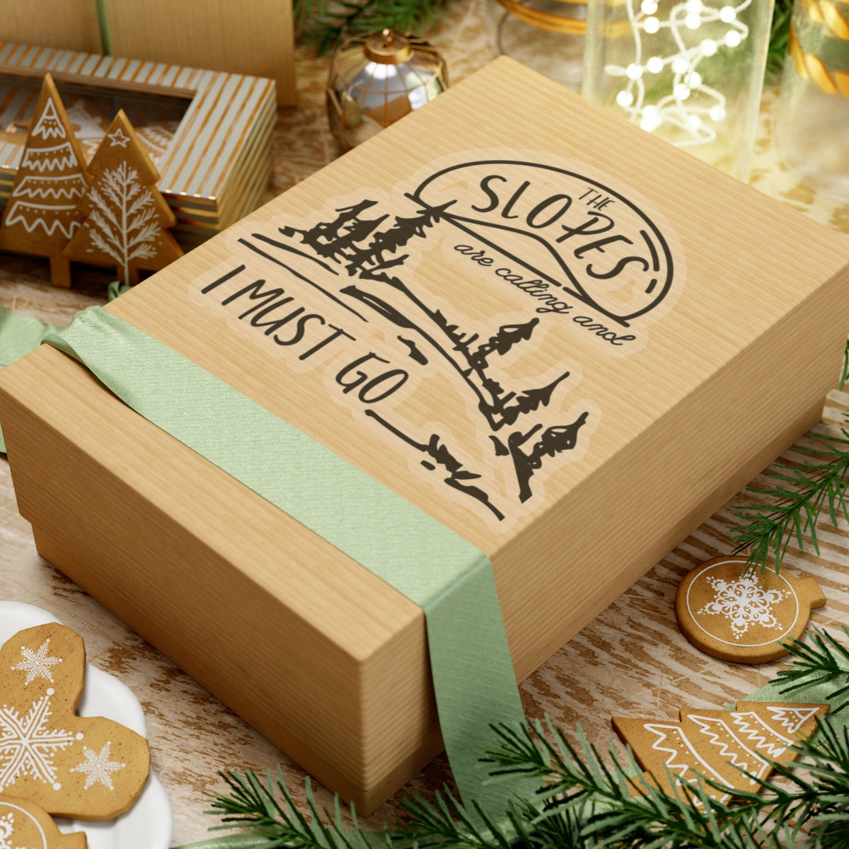 Ski Lovers Kiss-Cut Stickers