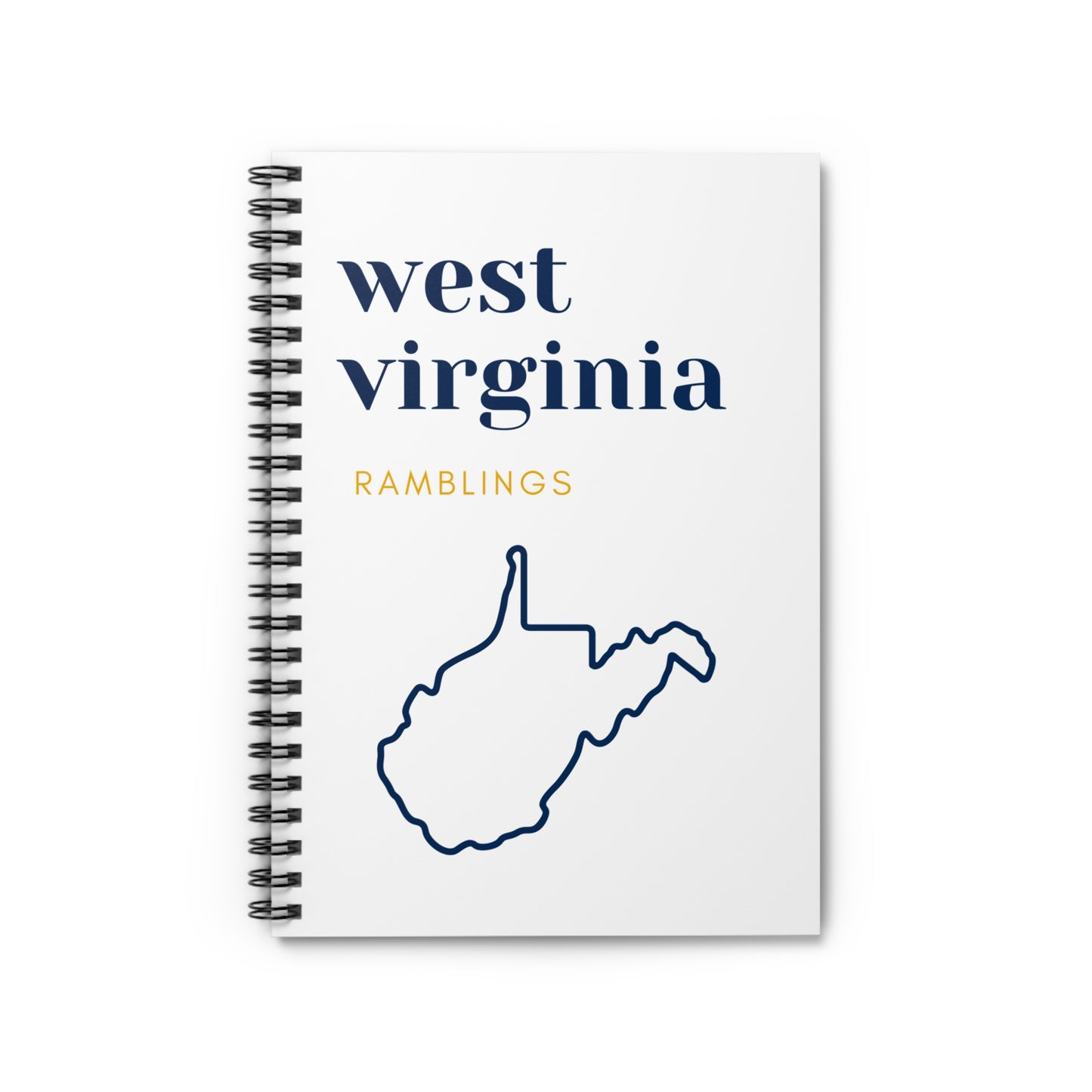 West Virginia Ramblings Spiral Notebook - Ruled Line