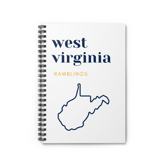 West Virginia Ramblings Spiral Notebook - Ruled Line