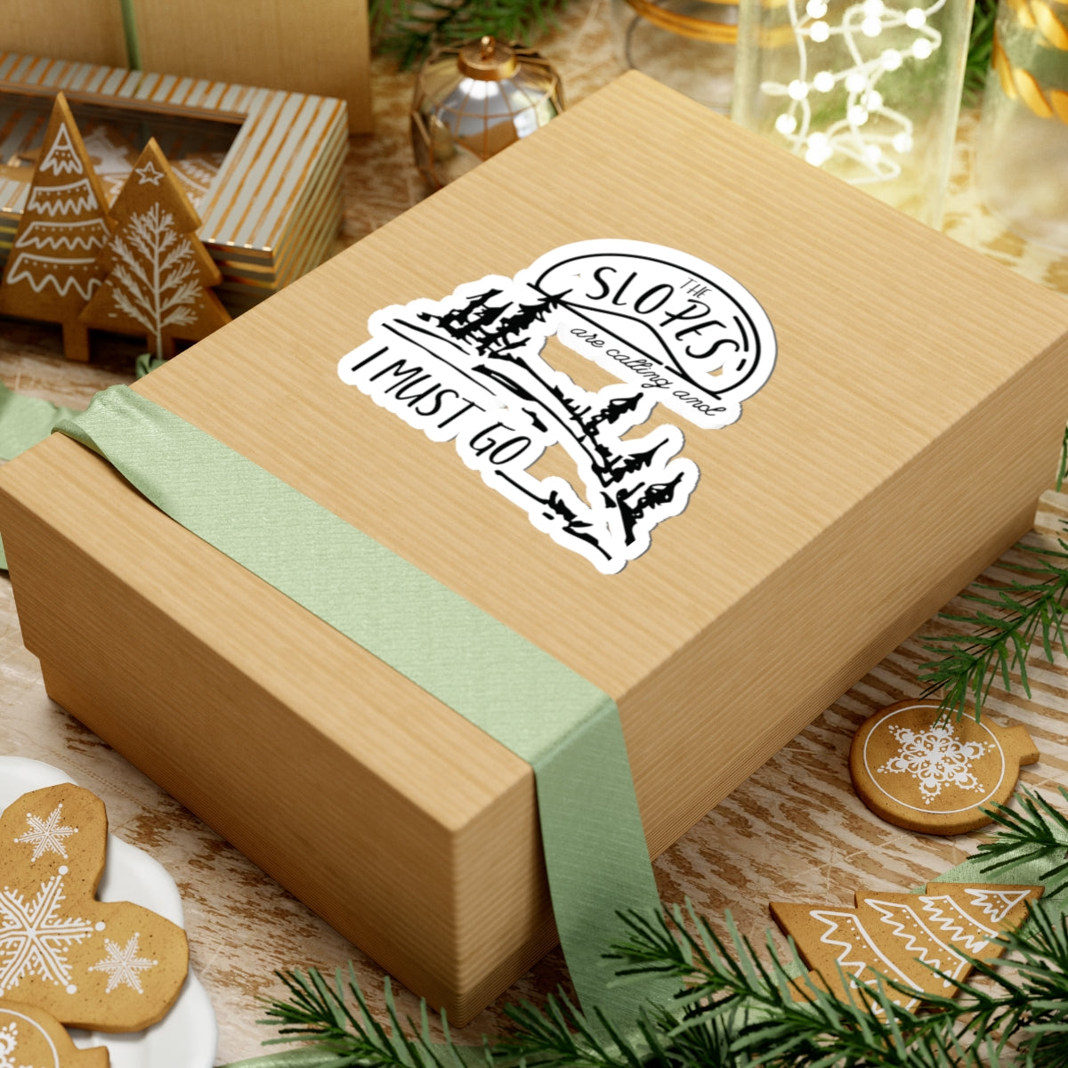 Ski Lovers Kiss-Cut Stickers