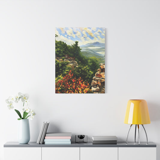 West Virginia Whispers from the Rock--Stretched Canvas Wall Art