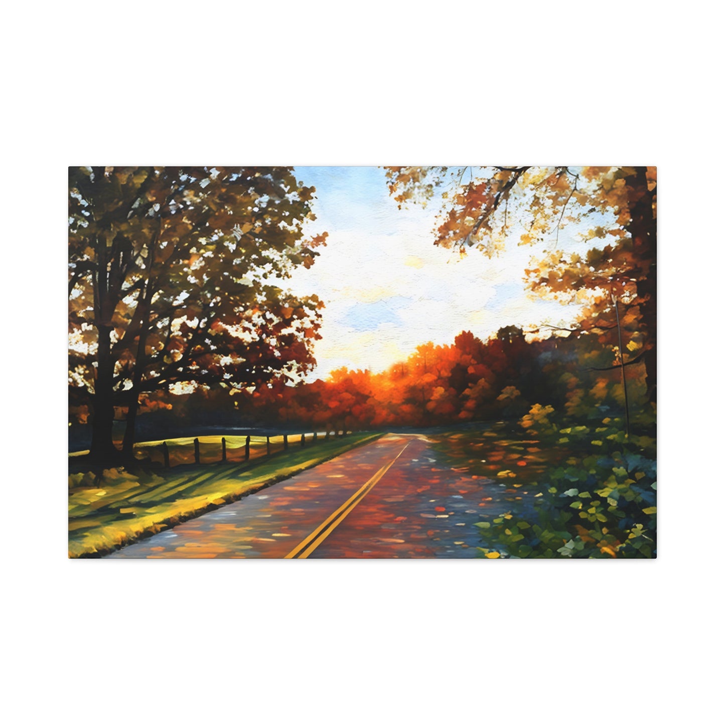 Blue Ridge Parkway Watercolor Canvas | Appalachian Wall Art from 304 in the House