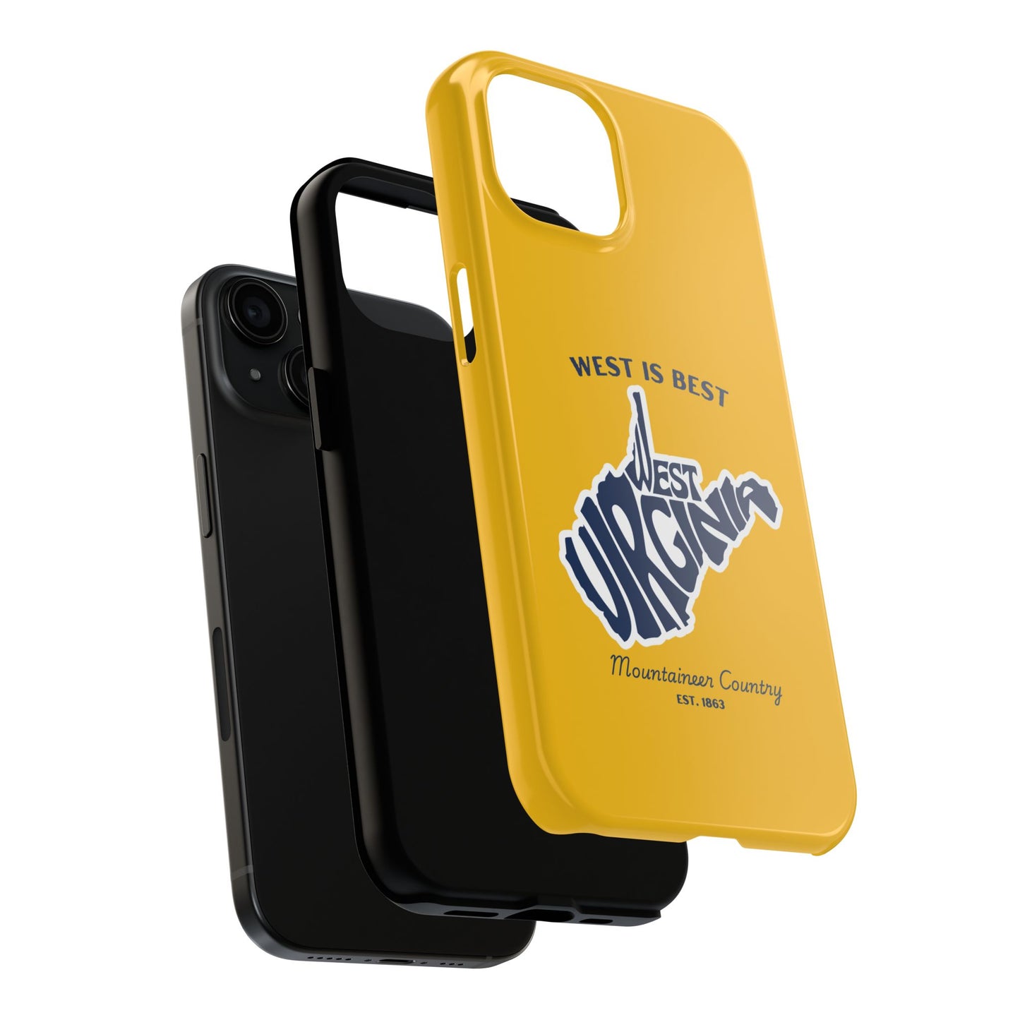 West Is Best Phone Case – Mountaineer Country WV Design