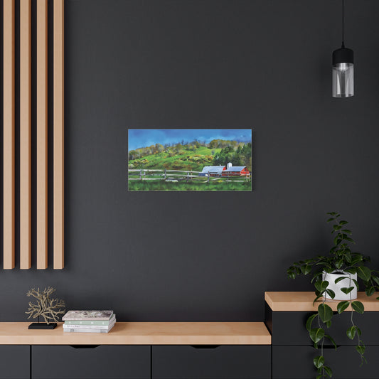 Pocahontas County Farm Scene – Digitized Photo on Canvas