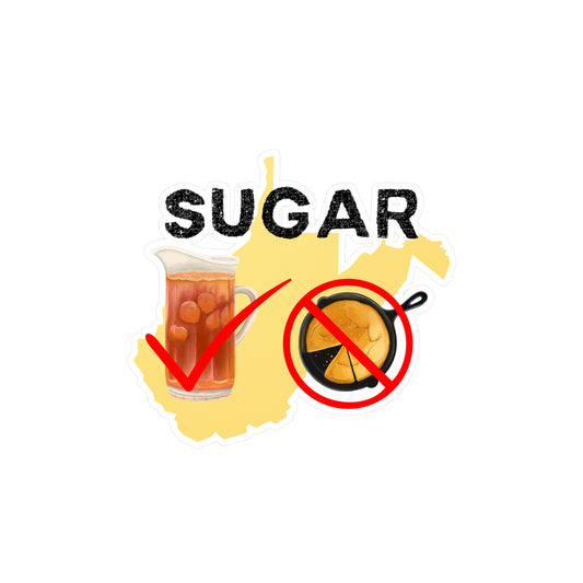 No Sugar in Cornbread Kiss-Cut Vinyl Decals
