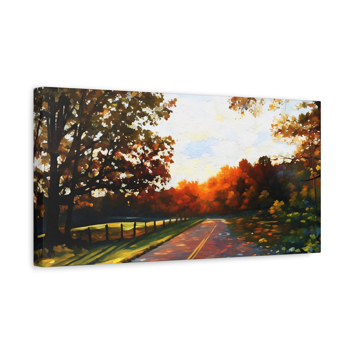 Blue Ridge Parkway Watercolor Canvas | Appalachian Wall Art from 304 in the House