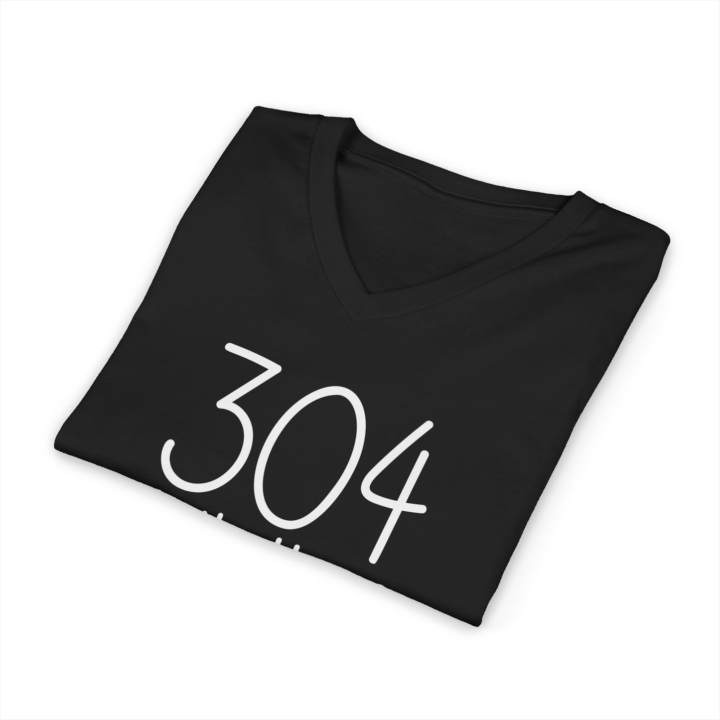 304 in the House Unisex Jersey Short Sleeve V-Neck Tee