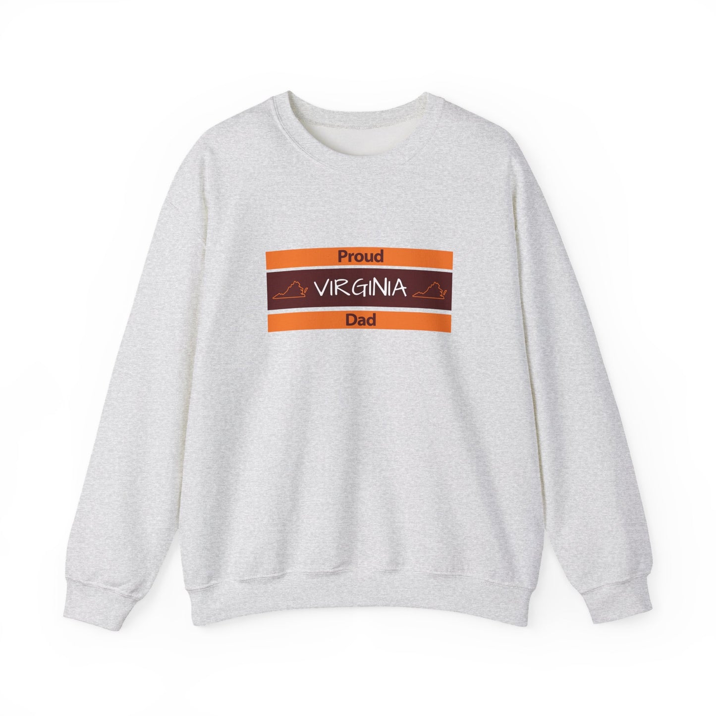 Proud Virginia Dad Crewneck Sweatshirt