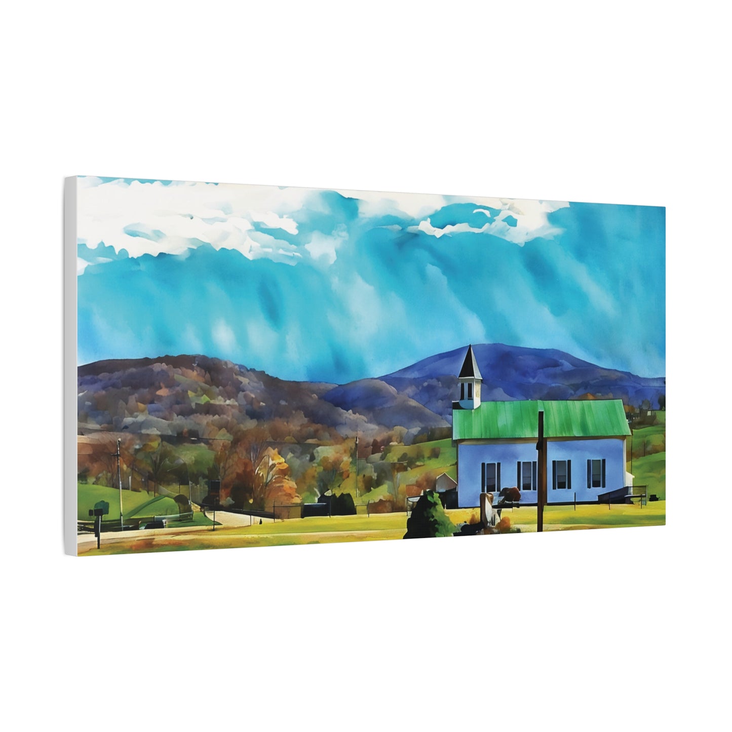 Edray Church, Est. 1883 – Appalachian Landmark on Canvas