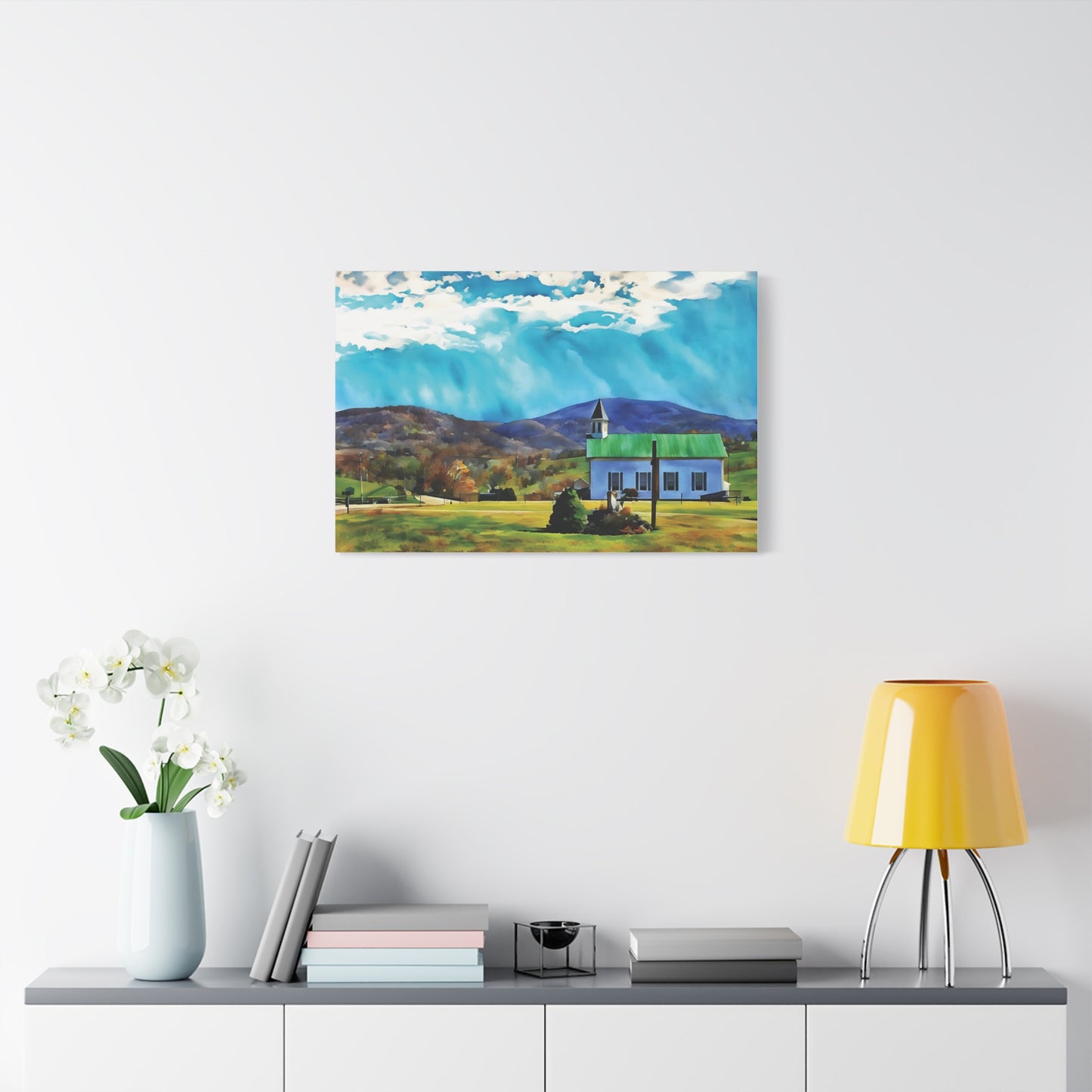 Edray Church, Est. 1883 – Appalachian Landmark on Canvas