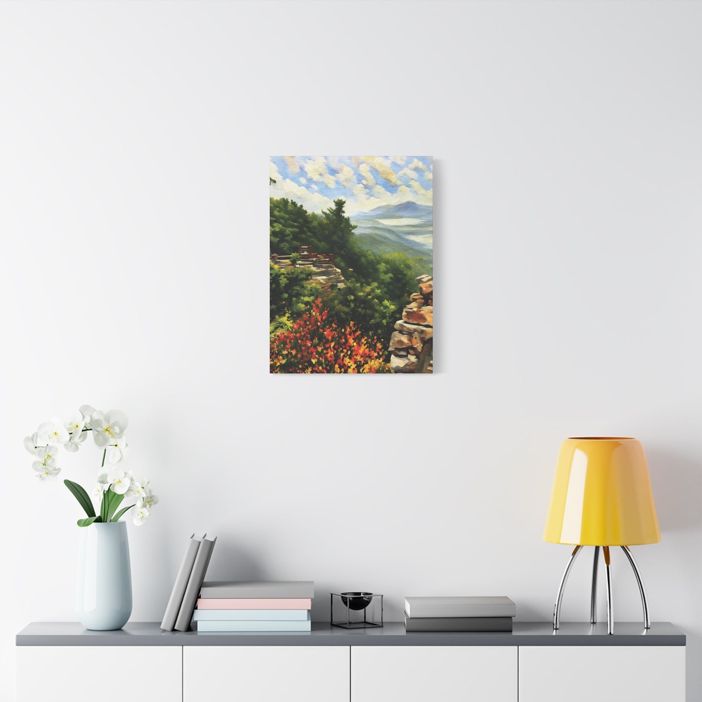 West Virginia Whispers from the Rock--Stretched Canvas Wall Art