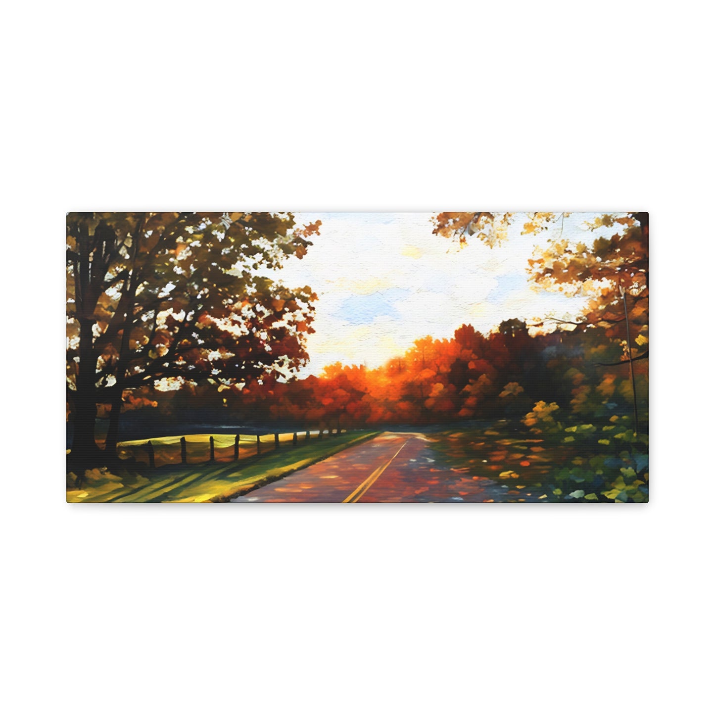 Blue Ridge Parkway Watercolor Canvas | Appalachian Wall Art from 304 in the House