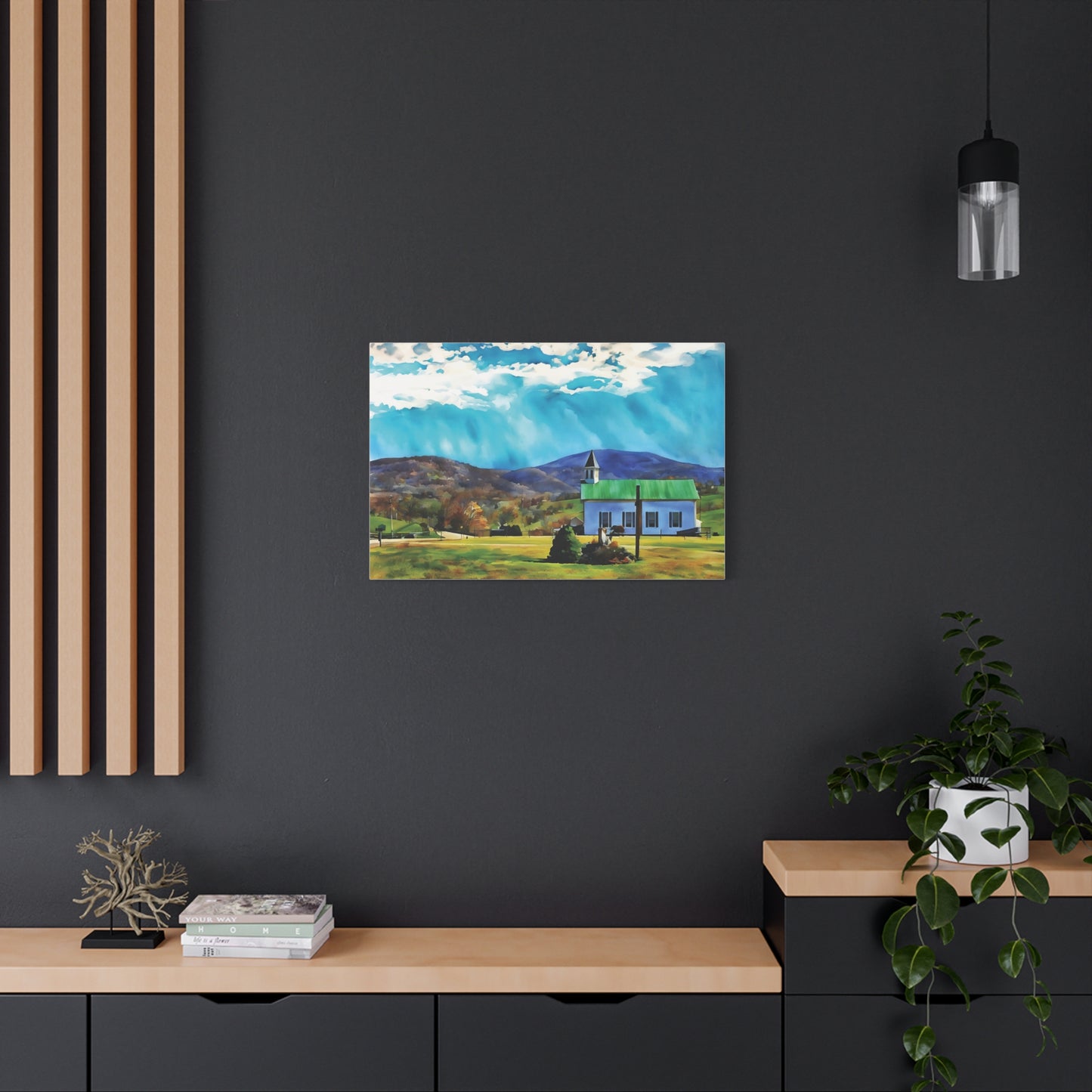 Edray Church, Est. 1883 – Appalachian Landmark on Canvas