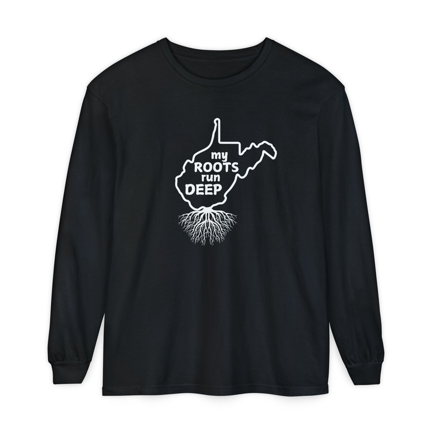 West Virginia My Roots Run Deep Long-sleeved T-shirt