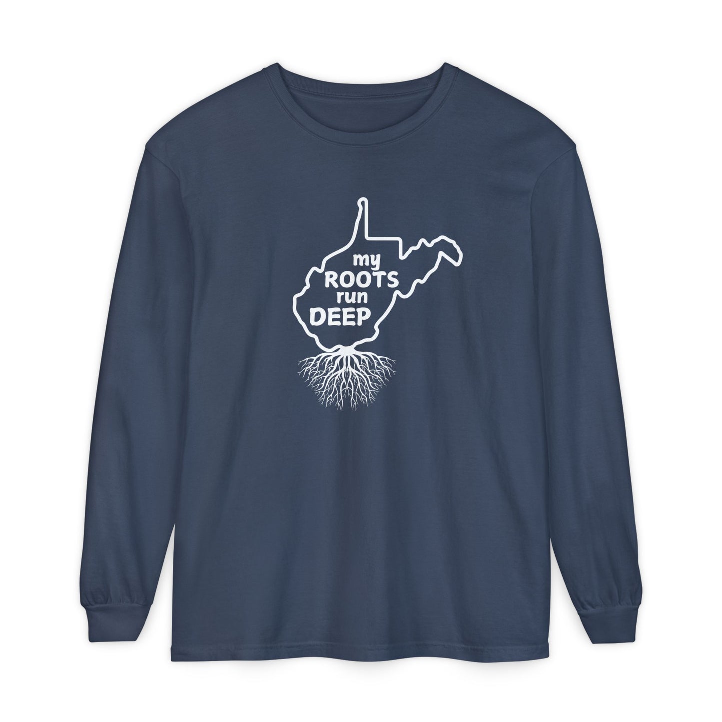 West Virginia My Roots Run Deep Long-sleeved T-shirt