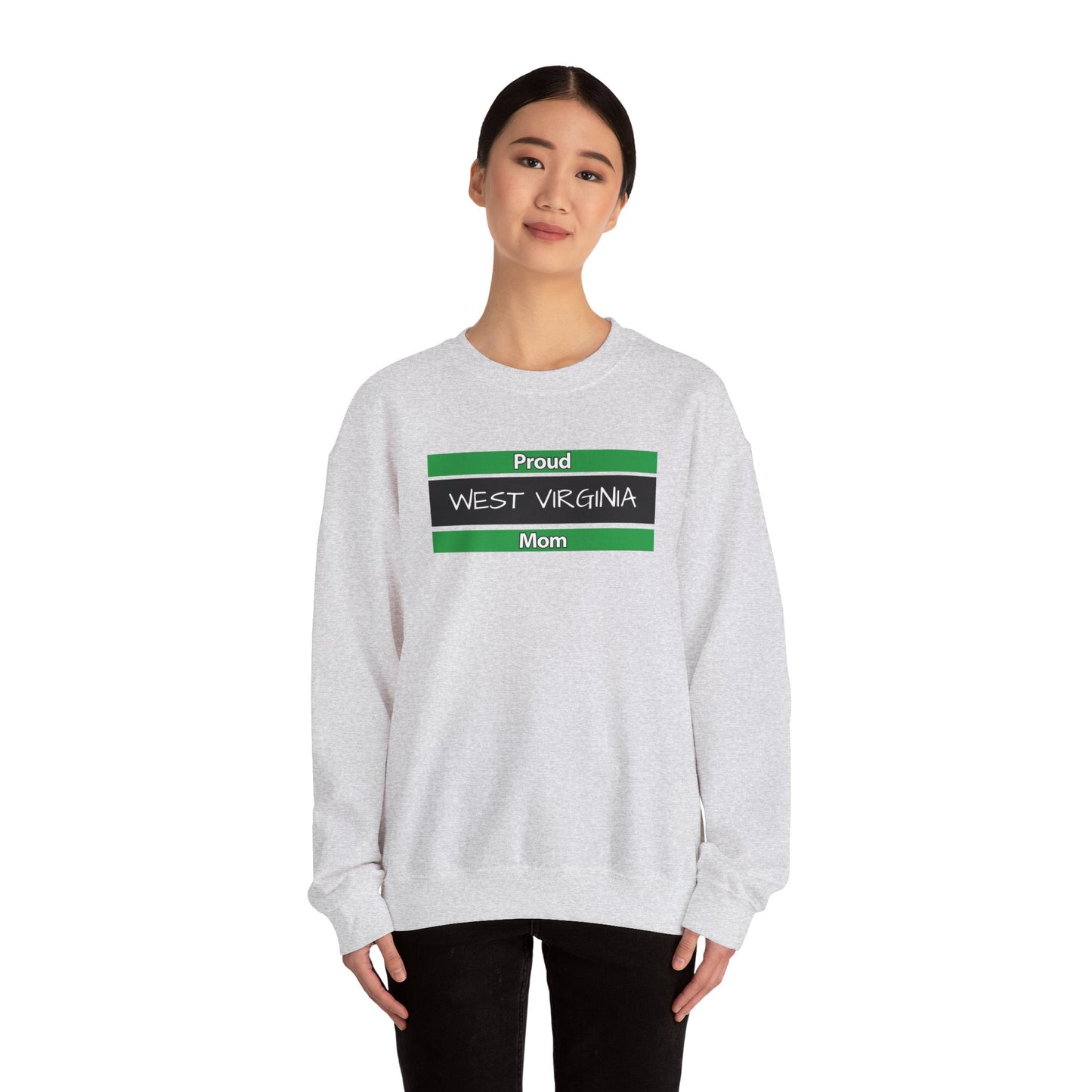 Proud West Virginia Mom Crewneck Sweatshirt