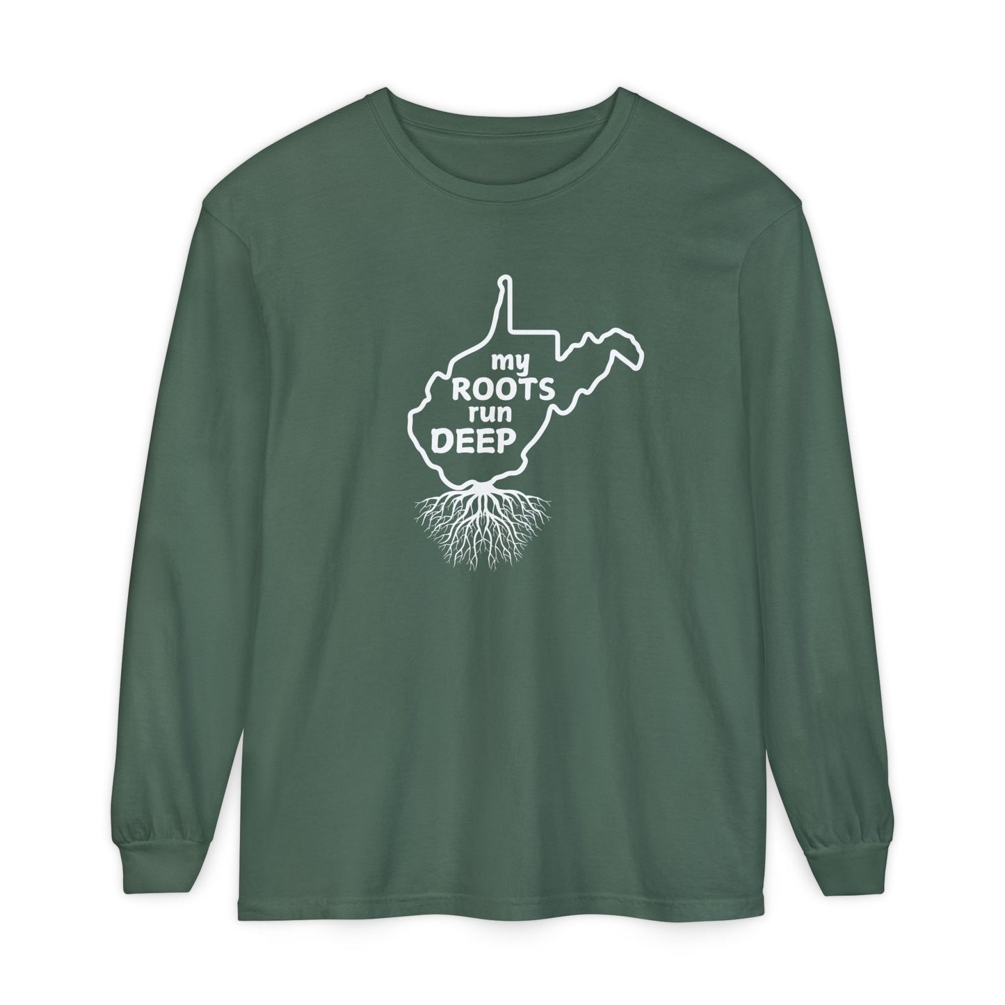West Virginia My Roots Run Deep Long-sleeved T-shirt