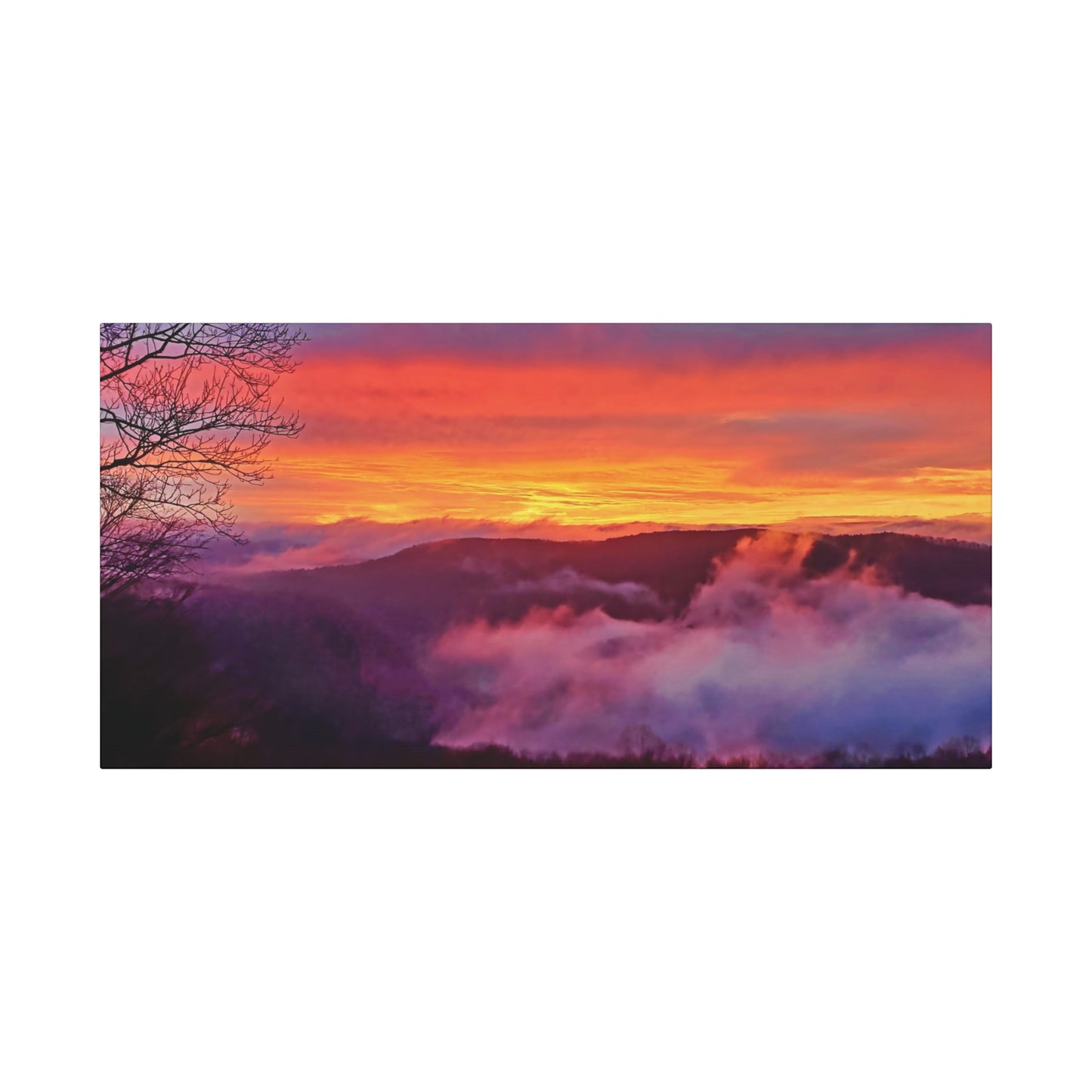 Pipestem, West Virginia Sunset Canvas Wall Art
