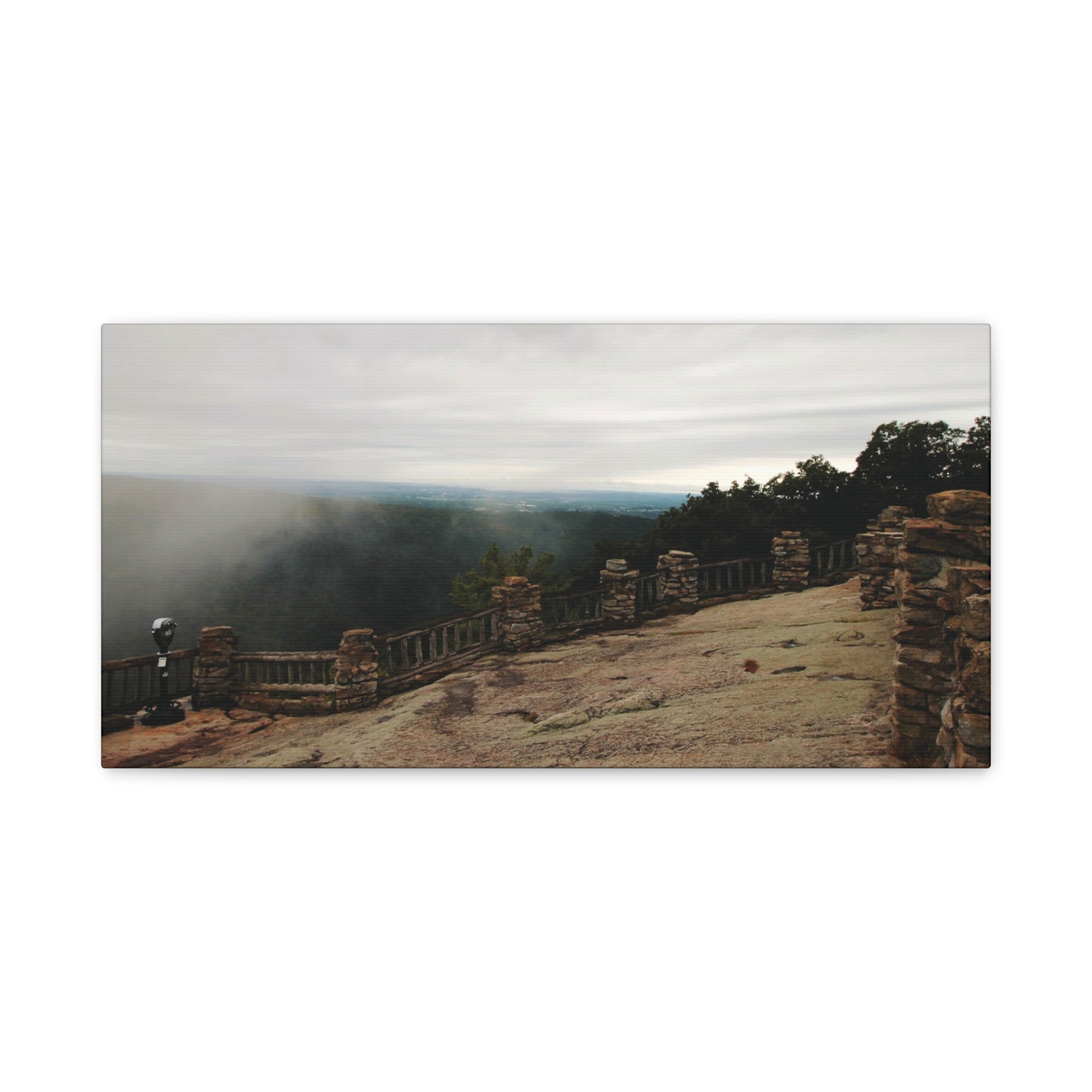 Majestic Coopers Rock in West Virginia - 20X10 Matte Canvas for Your Home Decor