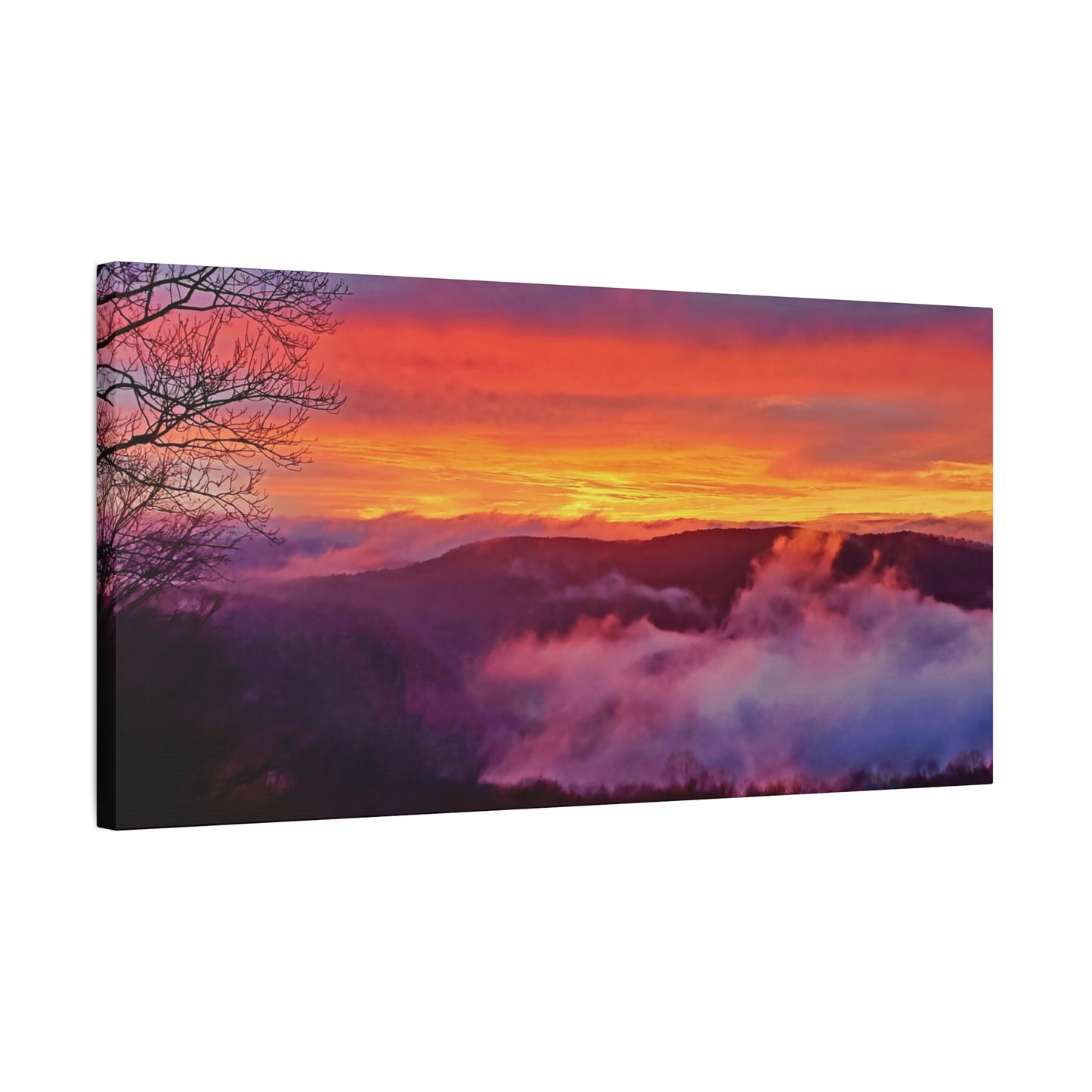 Pipestem, West Virginia Sunset Canvas Wall Art